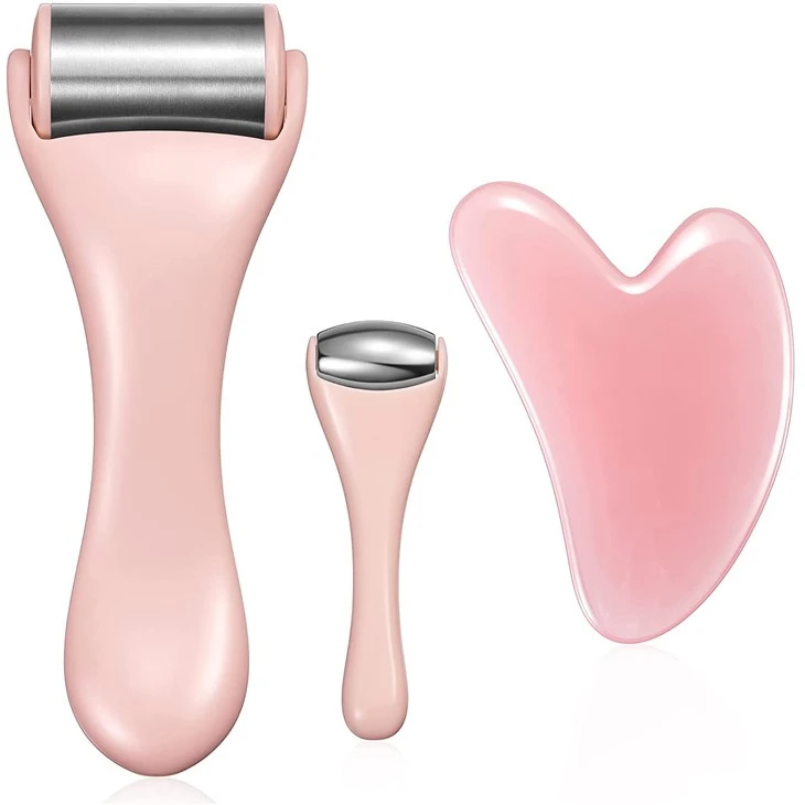 4 в 1 Ice Face Roller Jade Roller і набір Gua Sha