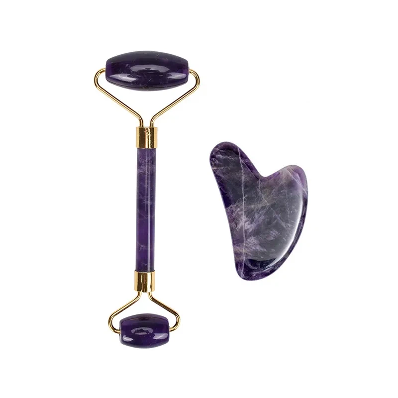 Amethyst Jade Roller та Gua Sha Set Practy