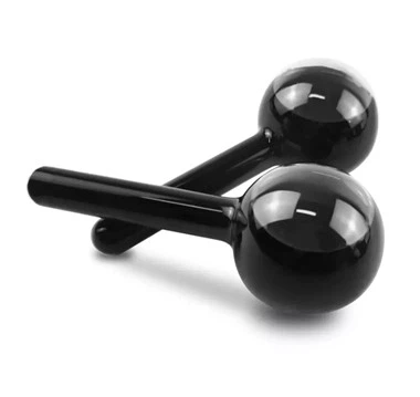 Чорний колір Cool Roller Ice Globes для масажу обличчя