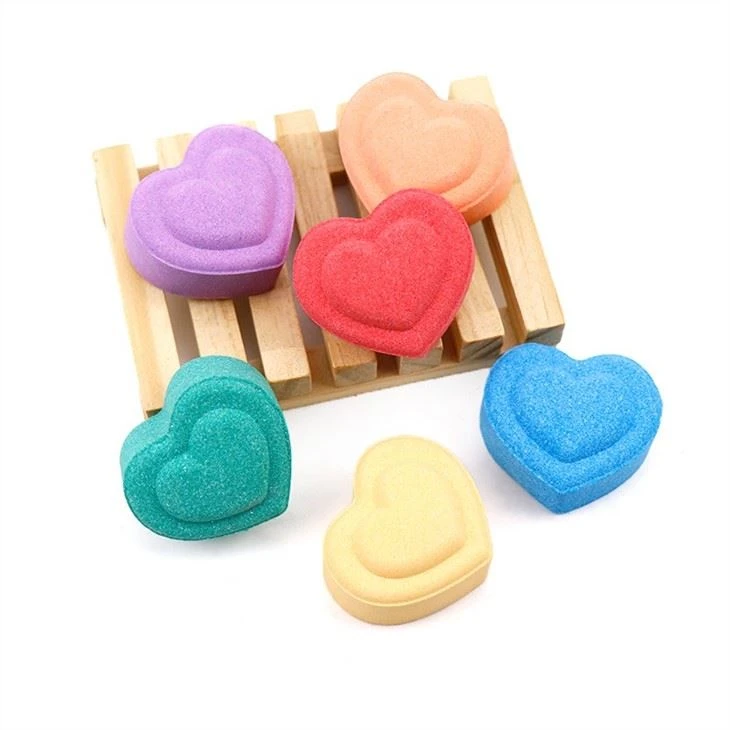 Vitamin C Powder Bath Bomb Heart