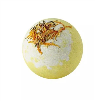 Жовта бомба для ванни з сухими квітами